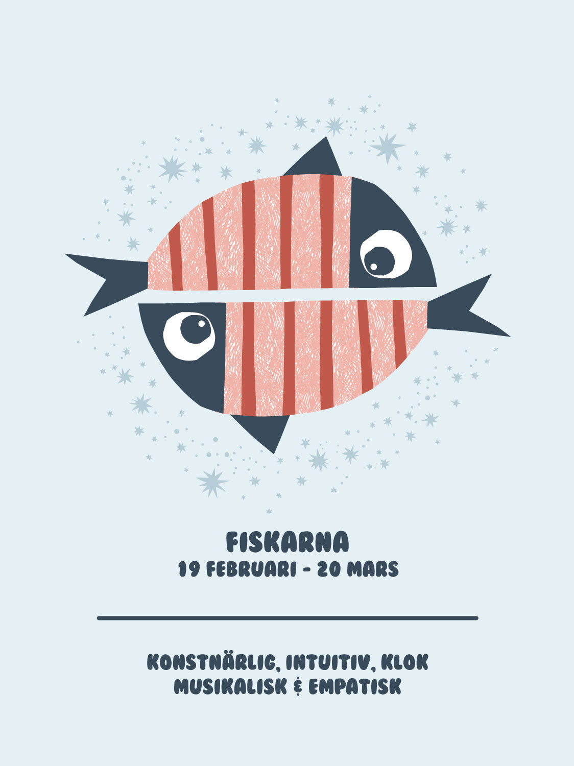 Stjärntecken - Illustration - Fiskarna