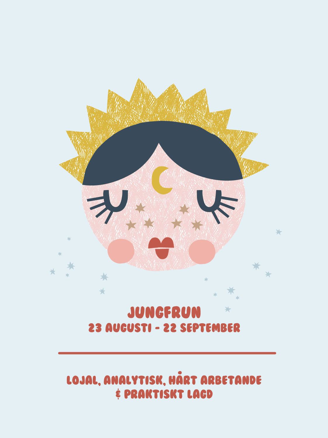 Stjärntecken - Illustration - Jungfrun