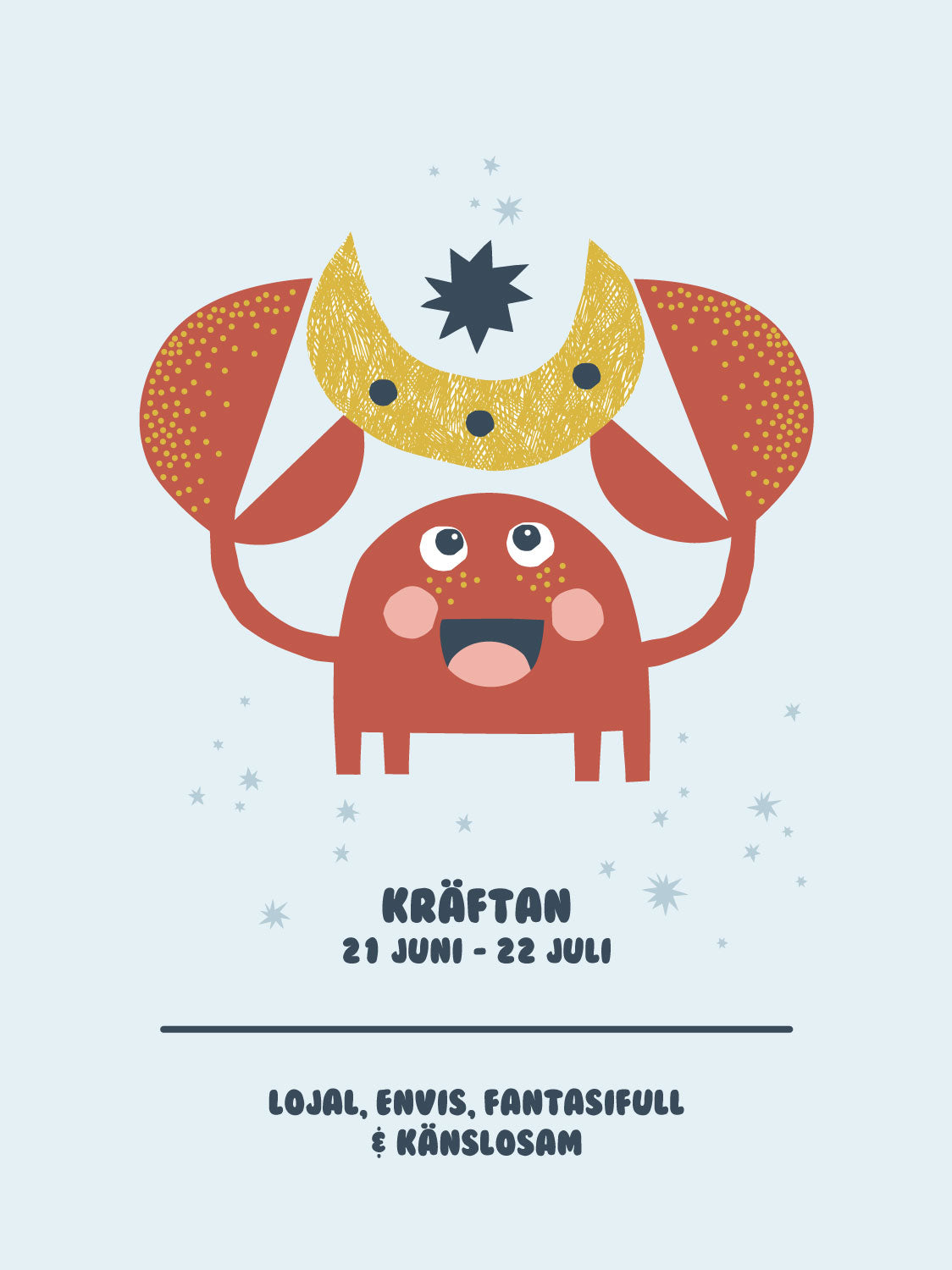 Stjärntecken - Illustration - Kräftan