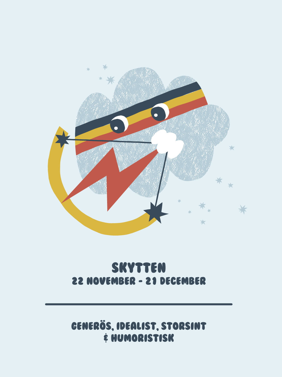 Stjärntecken - Illustration - Skytten