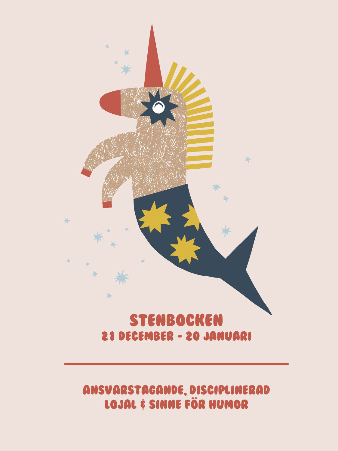 Stjärntecken - Illustration - Stenbocken