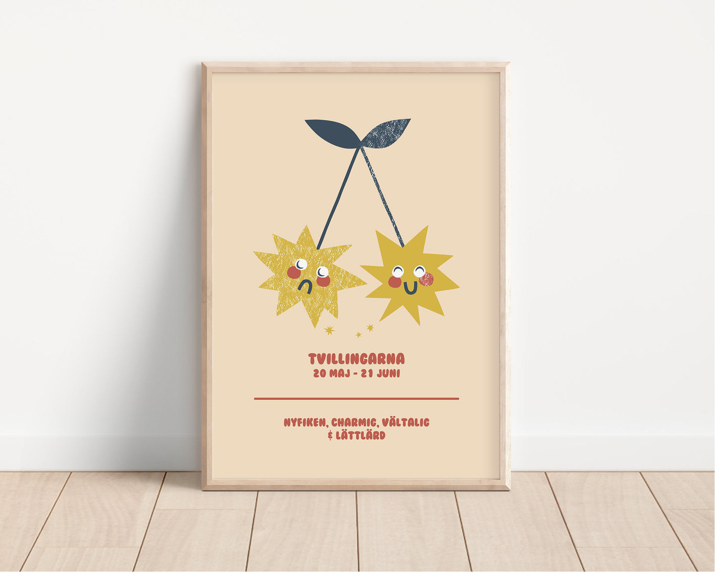 Stjärntecken - Illustration - Tvillingarna