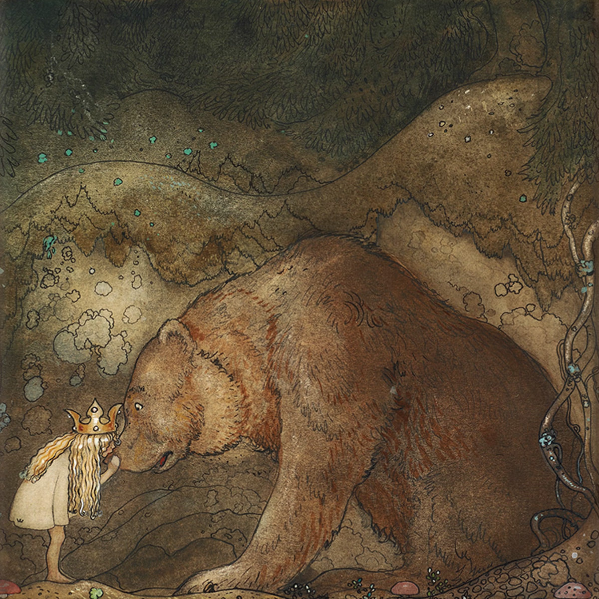 John Bauer - Stackars lilla Basse!