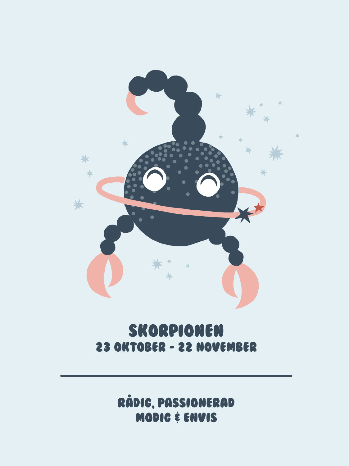 Stjärntecken - Illustration - Skorpionen
